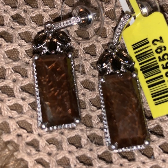 CHOCOLATE SAPPHIRE EARRINGS 18.22cts. - Picture 6 of 8